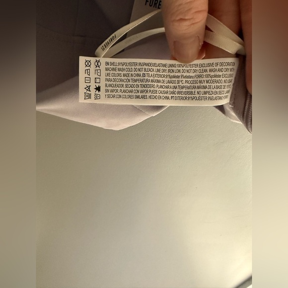 Forever 21 Womens Purple Corset Tank Top SZ LG Lace Straps Bow Adjustable New - Picture 5 of 9